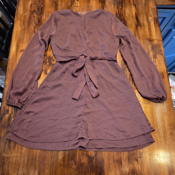 ALTAR'D STATE Gorgeous Maroon long sleeve flowy dress, Size M Whimsigoth - Picture 6 of 7